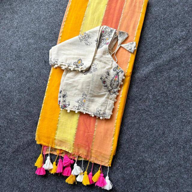 Blousewala mal cotton Sarees wholesale online shopping
